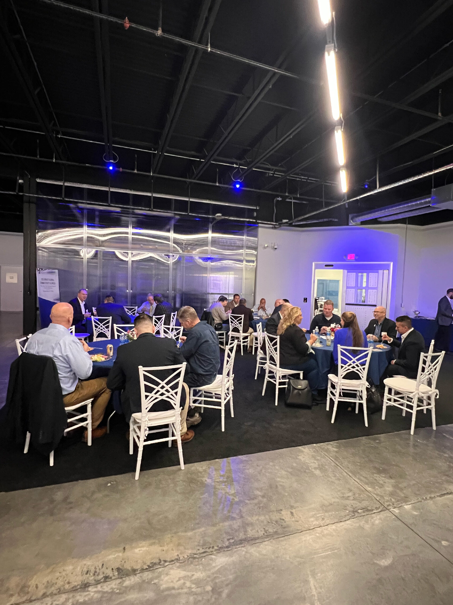 Attendees networking over lunch at the NJFX Critical Infrastructure Forum